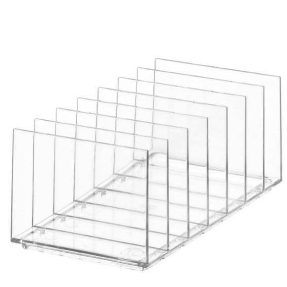 iDesign Clear Acrylic 7 Slot Cosmetic Palette Organizer. - Picture 6 of 7